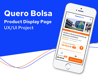 UX/UI Project - Product Display Page - Quero Bolsa