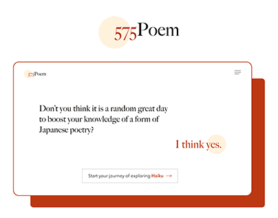575Poem - Haiku Website Infographics
