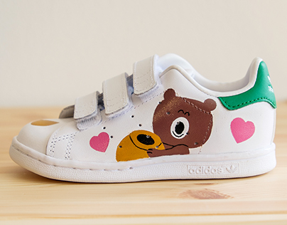 Bunny & Teddy Bear - Stan Smith custom kicks