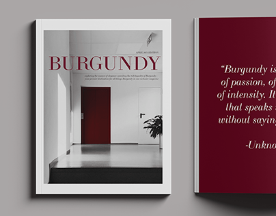 "Burgundy" Magazine