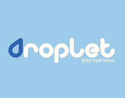 Droplet: A Water Tracker App Logo Design