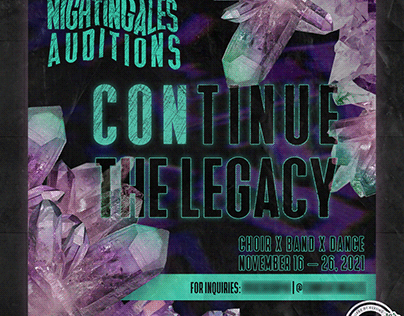 Nightingales Auditions Poster