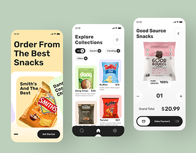 Snacks Product Mobile App