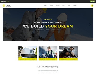 Builders Web site Template using Bootstrap - Tuco