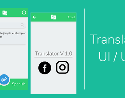 Design Mobile App - Translator