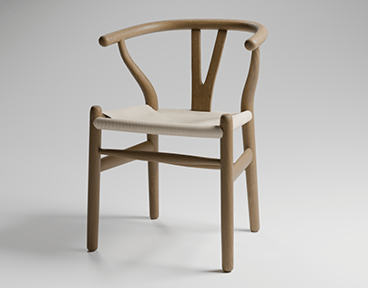 Hans Wegner Wishbone Chair Study | Blender