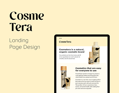Landing Page Design - CosmeTera