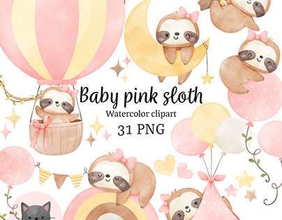 Baby pink sloth
