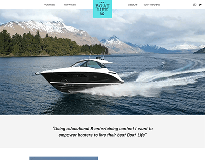 Boating Instructors Landing Page Layout