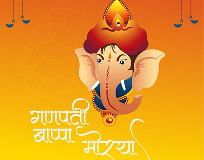 Ganesh Chaturthi Projects | Photos, videos, logos, illustrations and  branding on Behance