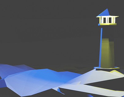low poly lighthouse