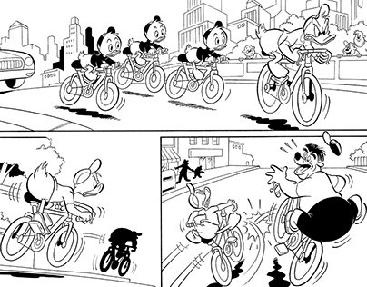 Entintado cómics Disney / Donald Duck magazine inks