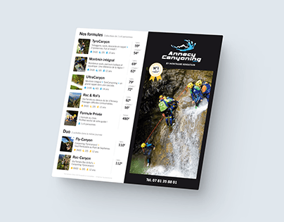 Project thumbnail - Flyer - Annecy Canyoning
