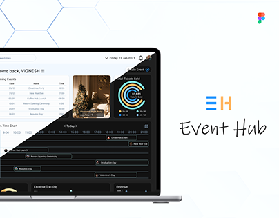 "Event Hub" Event management Dashboard UI Design