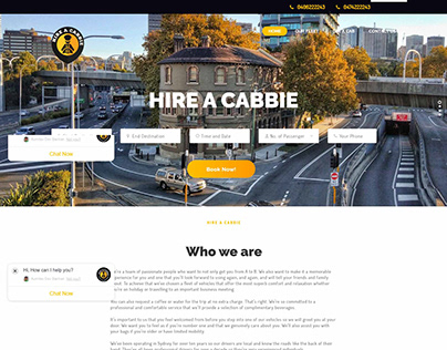 Cab Hire Website