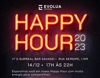 Evento Happy Hour - Evolua Energia