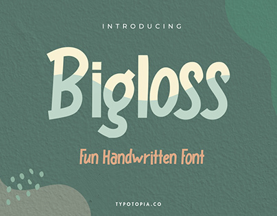 Bigloss Display Font