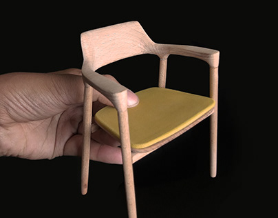 Making of the Hiroshima arm chair .