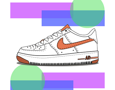 sticker nike air force 1 low