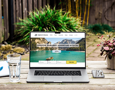 Travel Agency landing page, web design