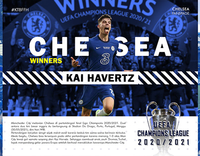 Graphic design - Tribute Chelsea UCL 2021
