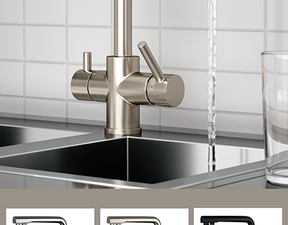 Visualization of a kitchen faucet