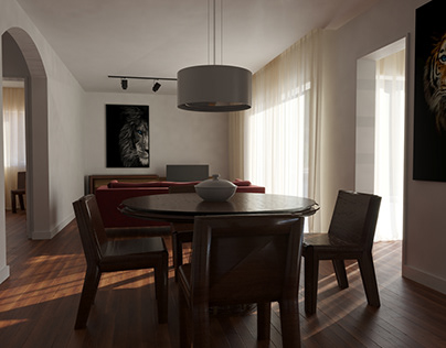 Apartamento t2, projeto Luis B. Render Roger Ricardo