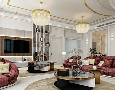 Luxury Living Room Uae - ALain By Kholoud Hoshma