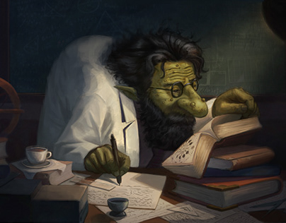 Zardic | A Professor Troll | Illustration
