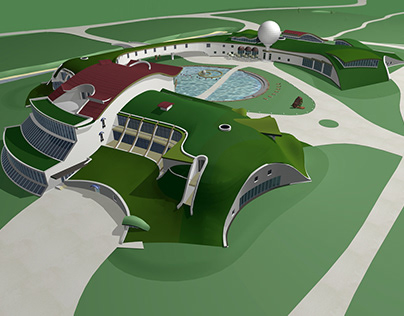 "Landscape complex of a golf club in Koncha Zaspa" 1998