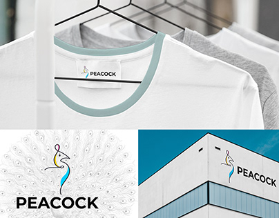 Peacock logo design in adobe illustrator.