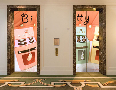 Elevator Branding (Bitty Cupcakes)