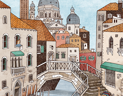 Smartphone Theme Illustration_Romantic Venice