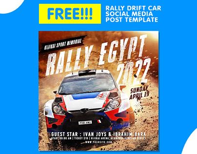 Free Download Rally Drift Car Social Media Promotion