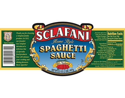 Sclafani Sauce Labels