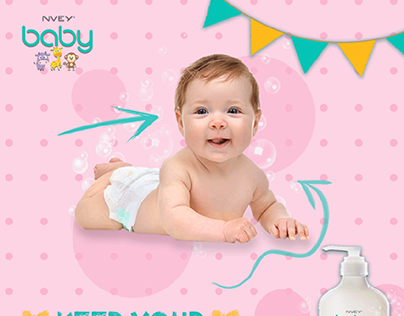 social media design for nvey baby shampoo