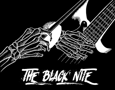Diseño de Camiseta: The Black Nite (blues)