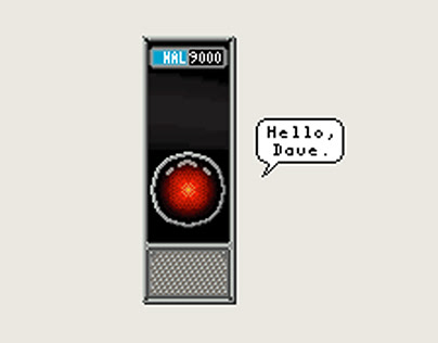 HAL 9000 Pixel Art