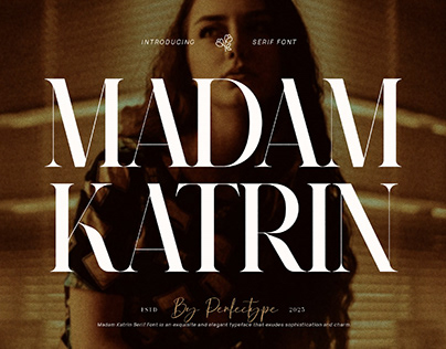 Madam Katrin Elegant Serif Font Typeface