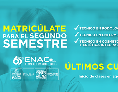 Campaña digital admisión carrera CFT ENAC