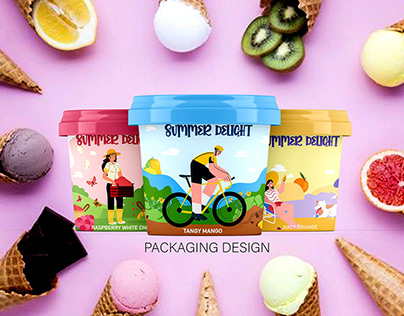 Summer delight | ice cream packaging design