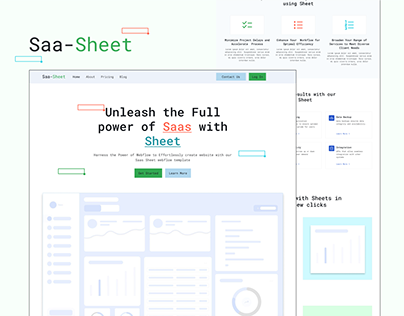 Saas-Sheet Saas Web Design