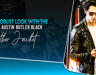 Dynamic Austin Butler Black Leather Jacket