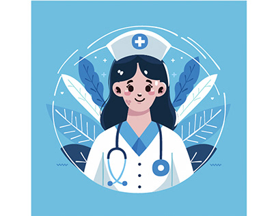 International Nurses Day Background Illustration