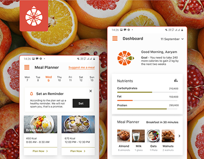 Food Tracking App - UI/UX Case Study