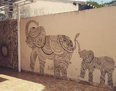 mural mandalas e elefantes (projeto antigo)