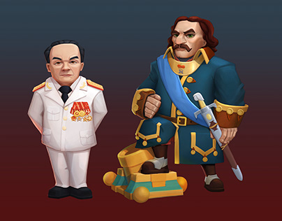 CHARACTER DESIGN - Peter The Great and General Giap