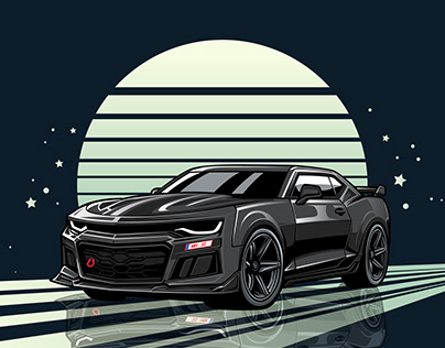 Chevrolet Camaro Vector Illustration