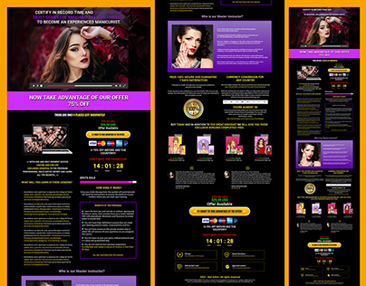 Beauty Cosmetics Website UI Design