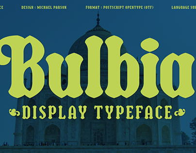 NEW: Bulbia typeface